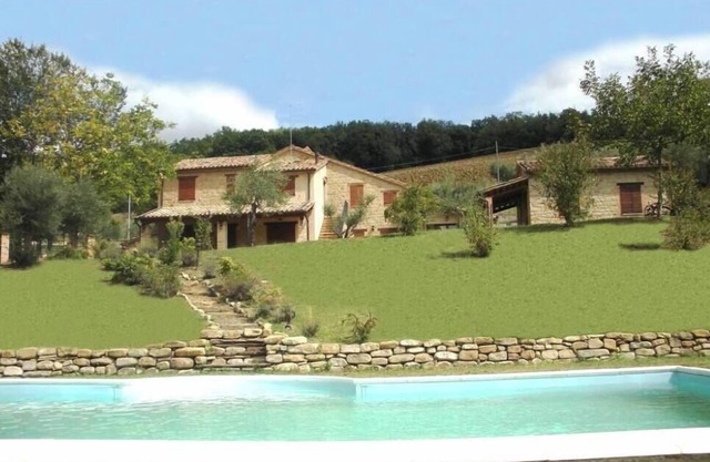 Wunderschöne Bauernhaus aus Stein, privatem Pool und Landschaft charakteristischen