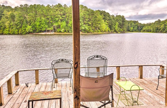 Cheery Swansea Home on Calmont Pond with Dock!