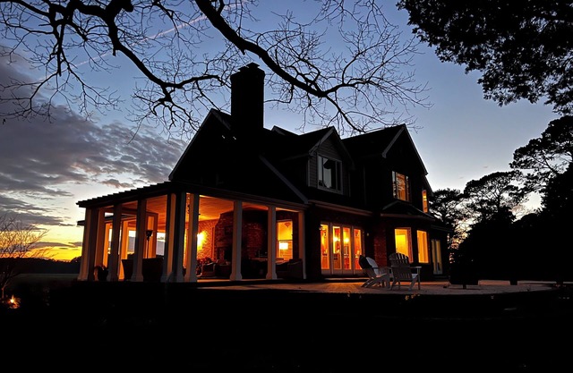 Family retreat with private beach Eastern Shore