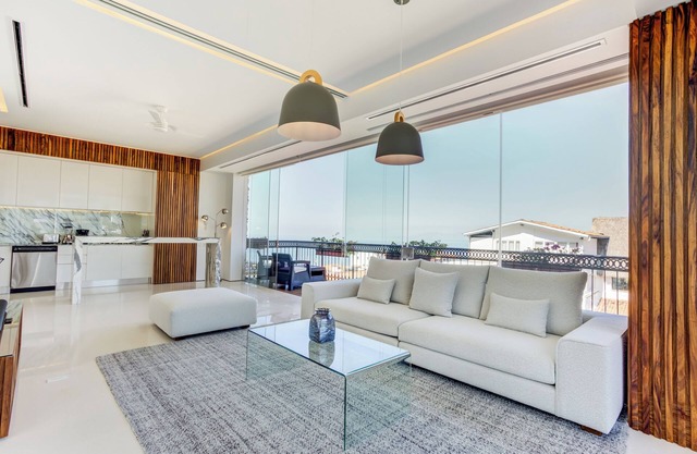 Chic 1 Bett 2 Bad Beste Dachterrasse Meerblick Zona Romantica In der Nähe von Los Muerto Pier
