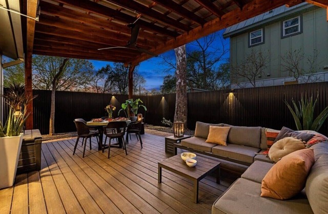 Chic Austin Home | Private Back Deck