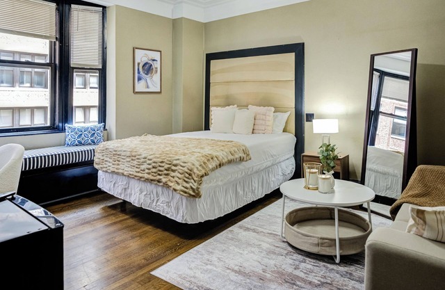 Chic Studio Steps from Times Square, Historic Building with Modern Amenities