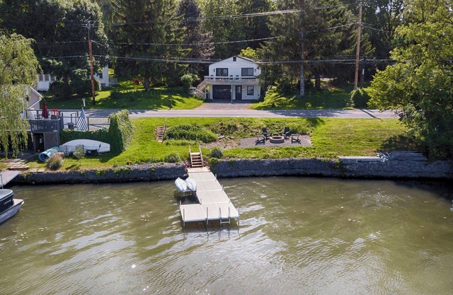 Chirping Pines: Modern Lake Home on Cayuga Lake