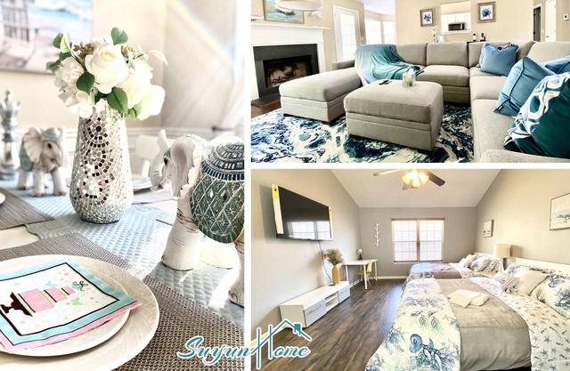 6 queen beds house close to the Lake Lanier