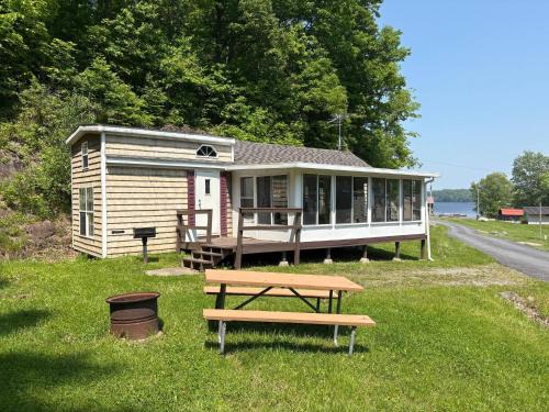 Classic Camper on Black Lake