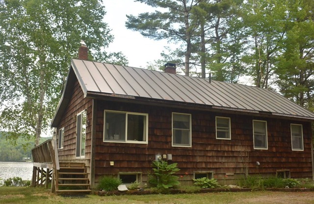 Classic Maine Lakefront Camp Overlooking Embden Pond