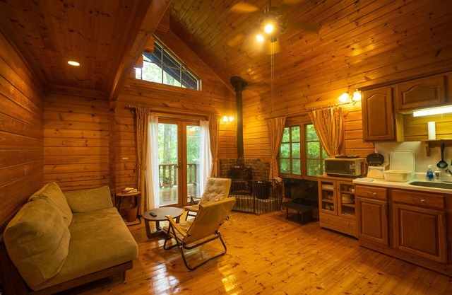 Close to Nasu no Mori log house BBQ on the deck - clover villa / Nasu-gun Tochigi