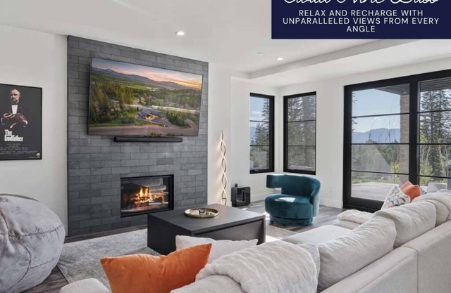 Modern, Hot Tub, & Fireside Views