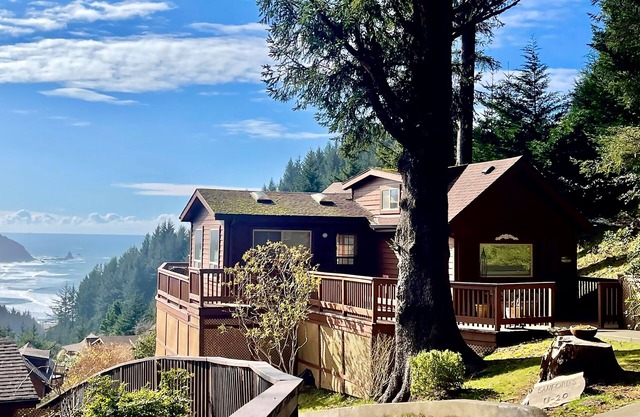 Coastal abode with private hot tub & amazing views
