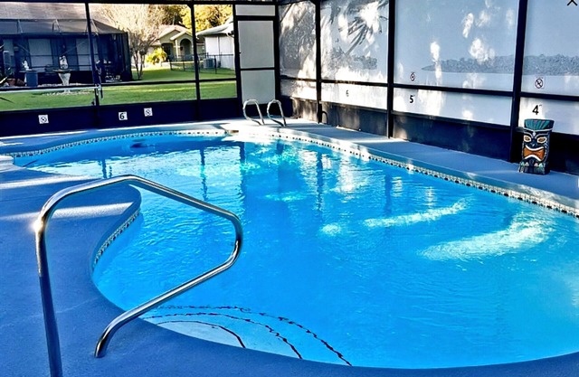 Coastal home near beach with private outdoor pool, washer/dryer, AC, & WiFi