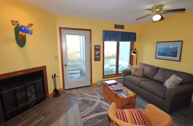 Colorful Beach Front Condo with Lake Views