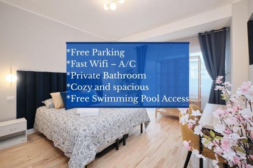 Colosseum at 18 Min by Metro Bright and Cozy Room - Free Parking Pool Access - AC and WiFi