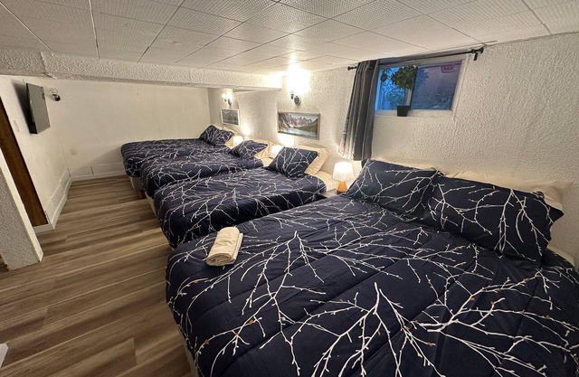Come in a large group/Sleeps 14/5 TVs