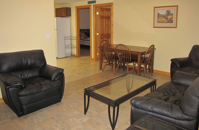 Comfortable basement apartment on Little Sheep Creek at foot of Lima Peaks