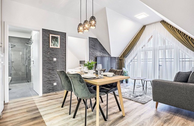 Angenehme Wohnung für 5 Leute mit W-LAN, TV und Parkplatz