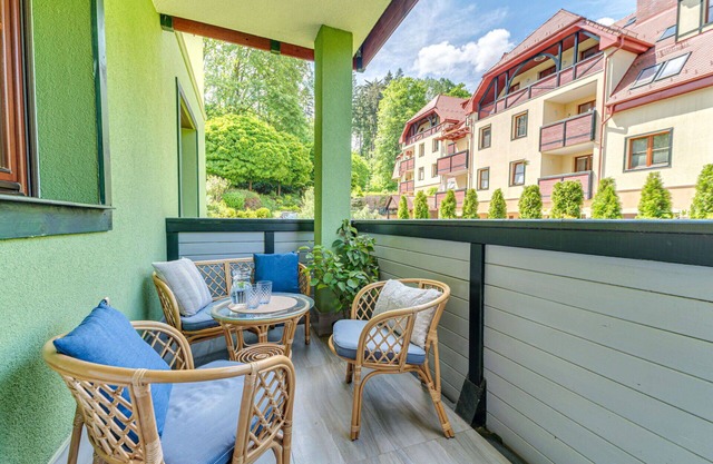 Herrliche Wohnung für 4 Gäste mit W-LAN, TV, Balkon, Haustiere erlaubt und Parkplatz