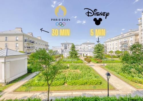 Cosy Yellow - Disney 15min walk - JO 30 min- Free Parking