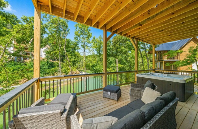 Cottage Cove Oasis w/ Lake View, Hot Tub & Games!