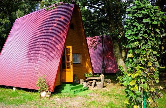 Hütte in Łazy nahe Ostsee und Jamno-See