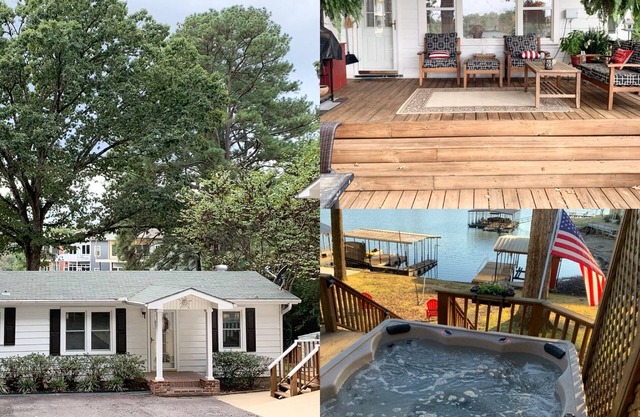 Cottage -Private Hot Tub, Fire Pit, Covered Deck, 20 steps from Lake Hamilton