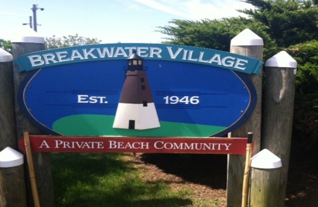 Cottage-Stufen zum Strand-Siehe Block Island