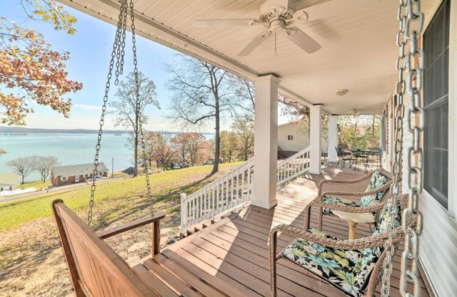Country-Chic Home with Fire Pit, Steps to Lake!