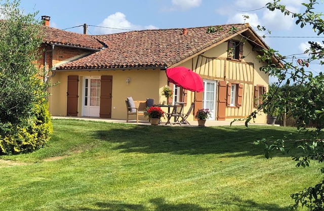 Country house, enclosed garden.