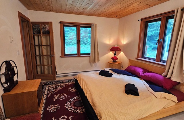 Country Manor Eco Home. Old growth on 10 acres. 5 min from beach. Pet friendly.