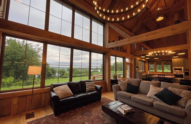 Countryside Timber Frame Barn Home by weliveinabarn.com