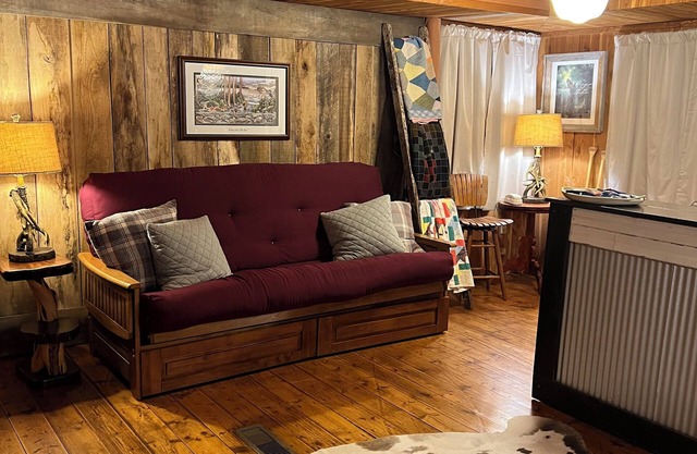 Cozy 2-bedroom cabin in Scottsville with creek access, fishing, kayaking,