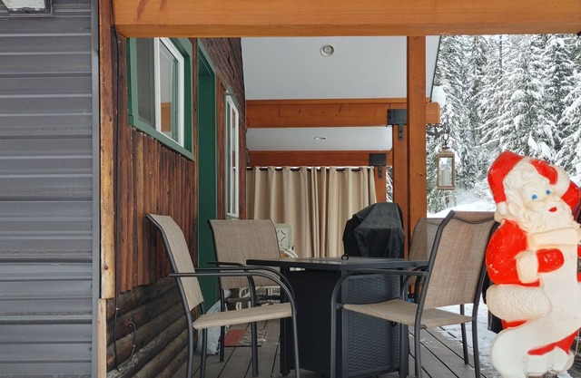Cozy cabin in the woods.