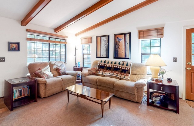Cozy cabin with central AC & fireplace - near hiking, skiing & wine tasting