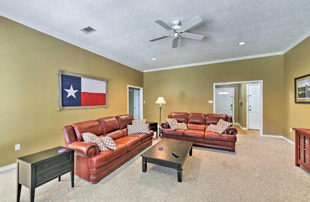 Cozy College Station Home with Patio and Fireplace