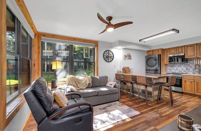Cozy condo on the 9th Hole of Meadow Creek Golf Course in charming New Meadows