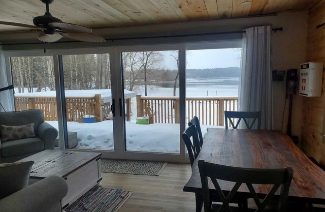 Cozy cottage on a private beach.