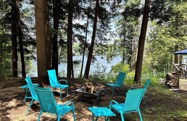 Cozy Cove on Gull Lake Getaway to your own cove with swim up dock and sand beach