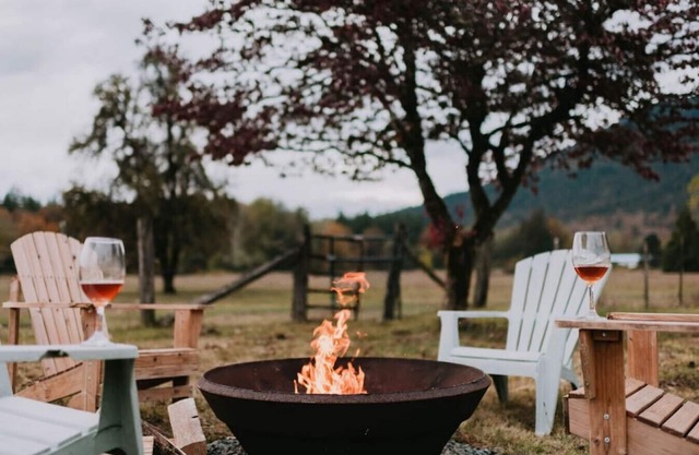 Cozy Farmhouse in Mountains w/ hot tub & firepit