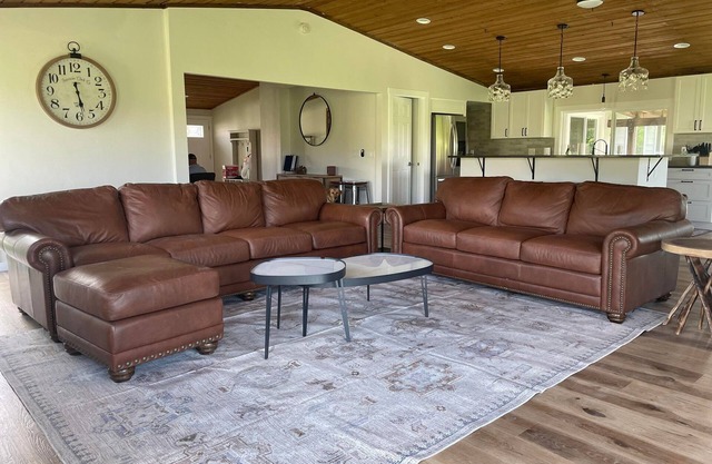 Cozy home, sweeping views, minutes from biking, hiking, fishing, rafting.