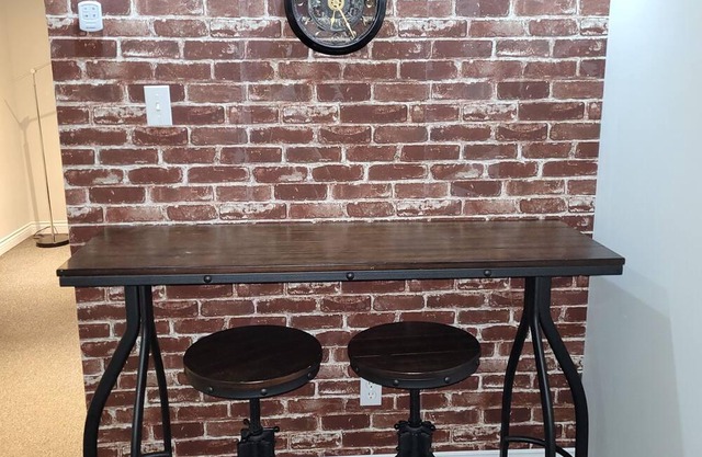 Cozy industrial style studio basement apartment