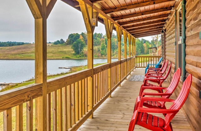 NEW! Lakefront Cabin w/ On-Site Waterfall & Hiking