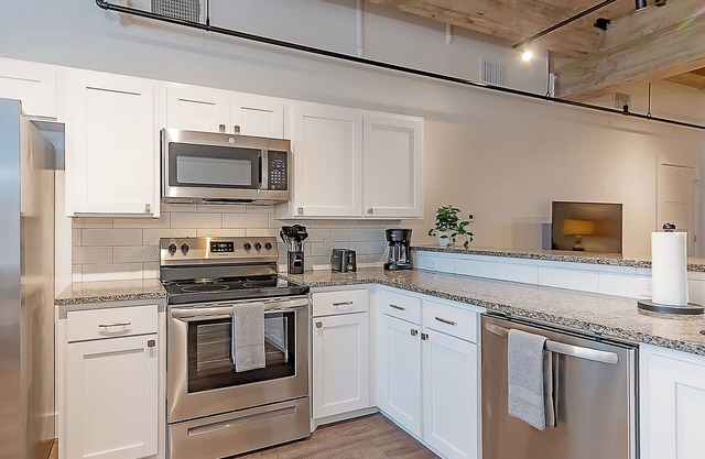 Cozy loft apartment in historic Hotel Angelina in downtown Lufkin, TX.