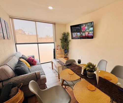 Cozy Mexico City 2 Bedrooms Apartment 18 min away from the airport