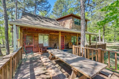 Cozy Oden Oasis with On-Site Fishing Creek and Deck!