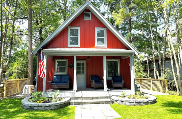 Cozy Red Cottage on Robinson Pond nestled between the Berkshires and Catskills.