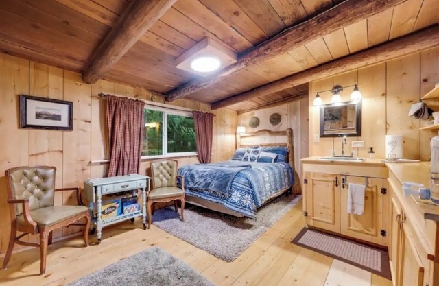 Rustic studio cabin, nestled in the trees, under a mile to Mt. Rainier entrance.