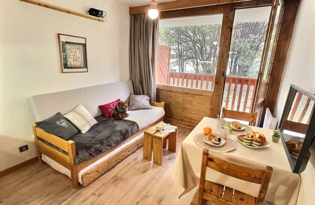 Gemütliches Studio für 2 in Val-d'Isère, in der Nähe von Zentrum und Pisten, haustierfreundlich
