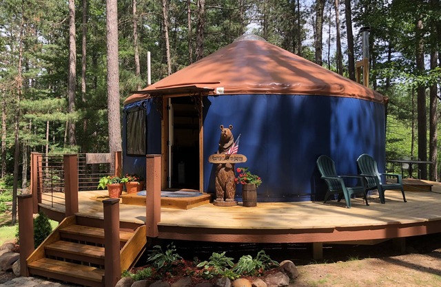 Gemütliche Yurt in der Nähe von Birkie Start: Cable