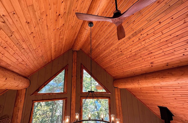 Creek side cabin in the woods with wood stove and deck - pet friendly!