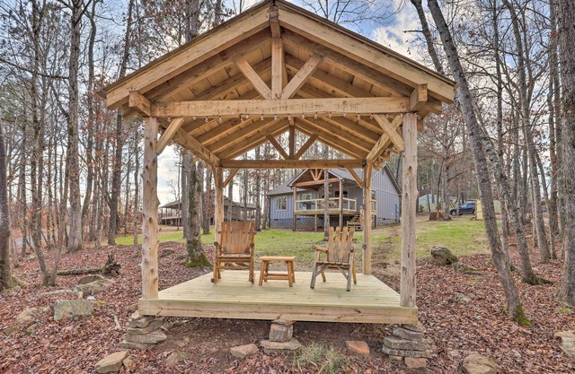 Creek-View Getaway w/ Deck, Yard, & Fire Pit!