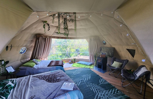#D3 Rainforest Getaway Dome- 2 Dbl beds-No pets Please